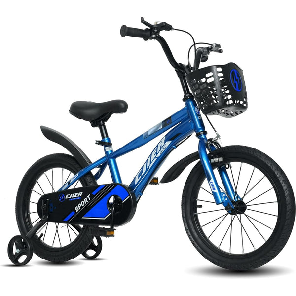 ICEELF 16" Kids Bikes for Girls and Boys, Kids' Bicycles with Training Wheels, Ages 4-8 Years, Orange（副本）