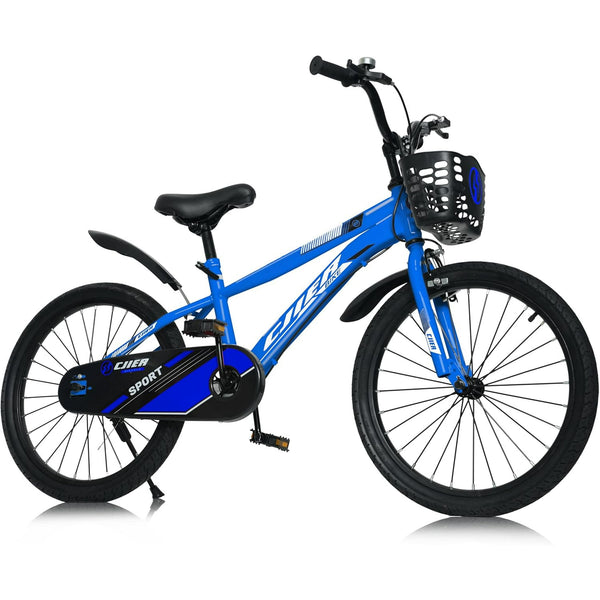 ICEELF 20" Kids Bikes for Girls and Boys, Kids' Bicycles with Kickstand, Ages 7-13 Years, Blue