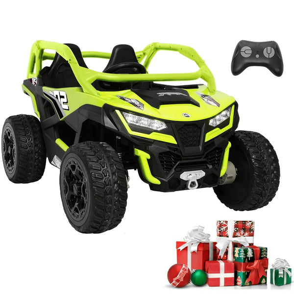 ICEELF 24V 10AH 2 Seater Ride on Toys for Big Kids, 21" 4WD/AWD Large Kids' Electric Vehicles with Remote Control