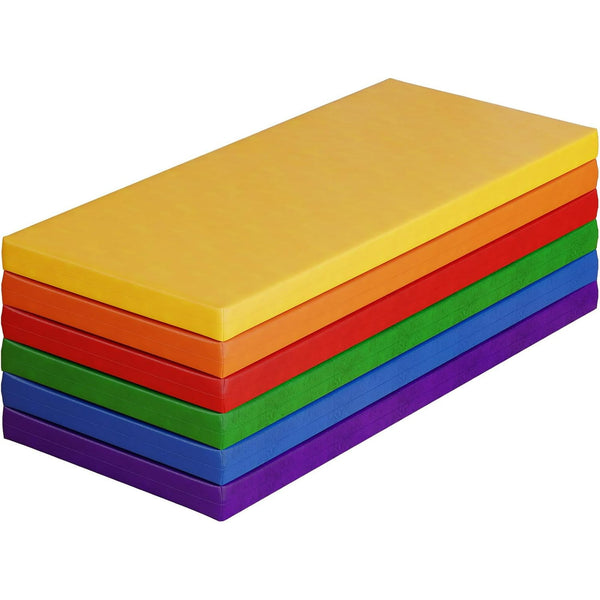 Linor 6-Piece Unisex Fashion Nap Mats, 2" Thick Toddler Rest Mats