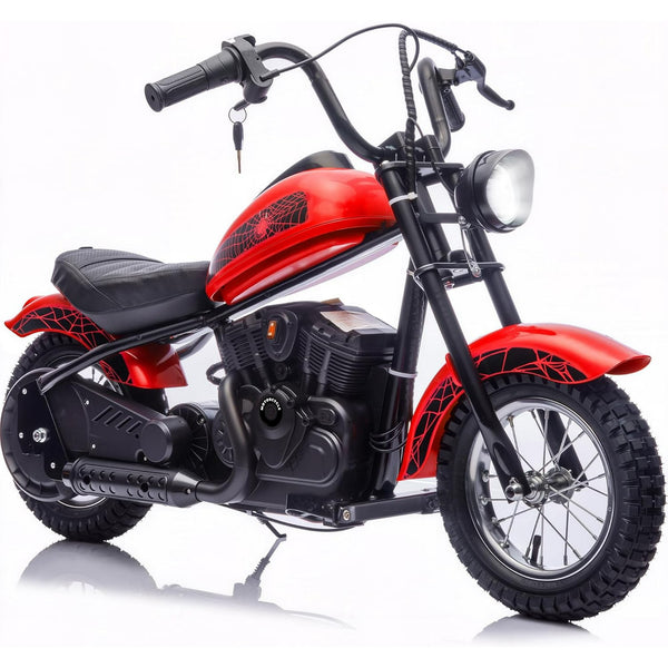 Pipleo 24V Kids Electric Dirt Bike - 15MPH, 150lb Capacity, 250W Motor, Pro Suspension & Twist Throttle, Birthday Gifts for Boys & Girls Ages 8-14