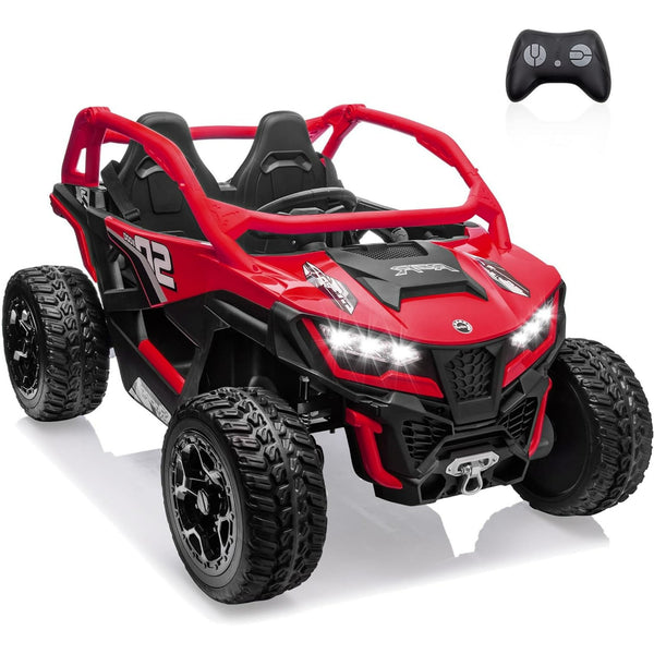 Wanan 24V 10AH 2 Seater Power of Wheels, 21-Inch 4WD/AWD Large Kids' Electric Vehicle with Remote Control