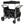 Stroller Wagon for 4 Kids, Wanan 4 Seater Stroller Wagon W/ Double Push Bar, 5-Point Harnesses, Adjustable Canopy, Storage, Insulated Bags, 4 Child Stroller Wagon for Beach, Garden, Shopping, Camping