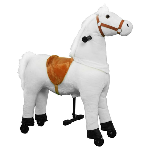 Wanan Ride on Horse for Big Kids, Horse Ride on Toy for 4 to 9 Years Old, (35.43'' Height) Riding Horse Rider Mechanical Walking Action, No Battery or Electricity, Max Load 165LBS