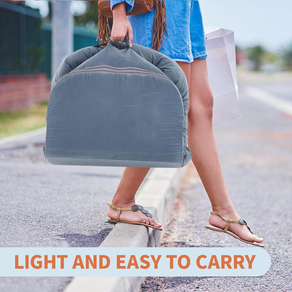 Foldable Toddler Bed, Wanan Detachable Toddler Floor Bed with Zipper, Lightweight and Portable Toddler Travel Bed for Napping, Camping