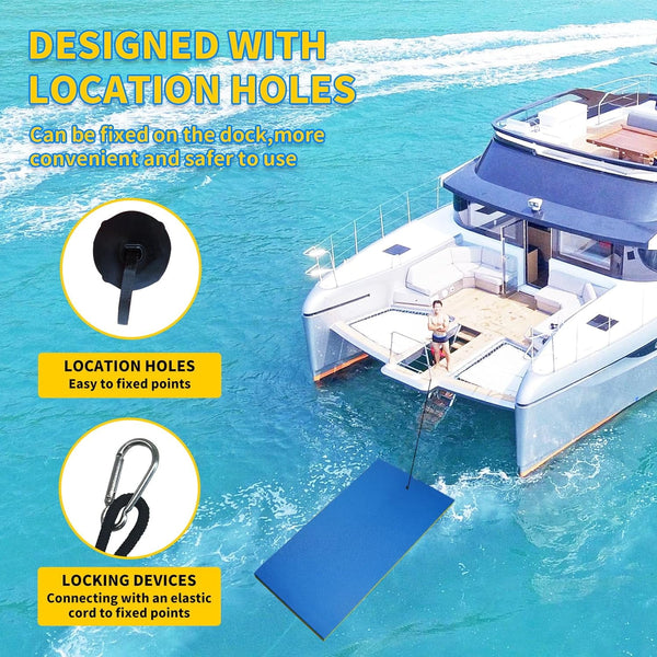 Linor 18 X 5Ft Lily Pad Floating Mat, 3-Layer Tear-Resistant Xpe Foam Floating Island for 6-8 Adults