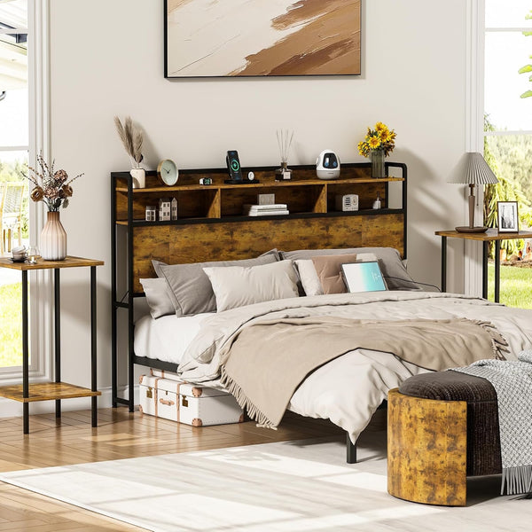 Linor Wood Bookcase Headboard