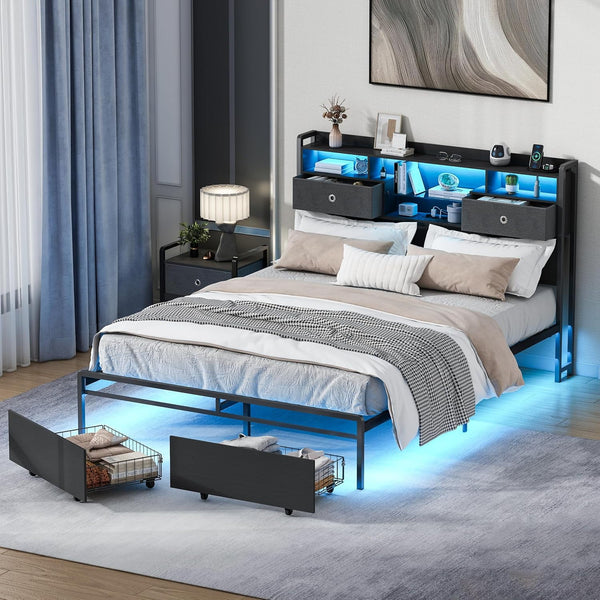 Linor Bed Frame with Drawer