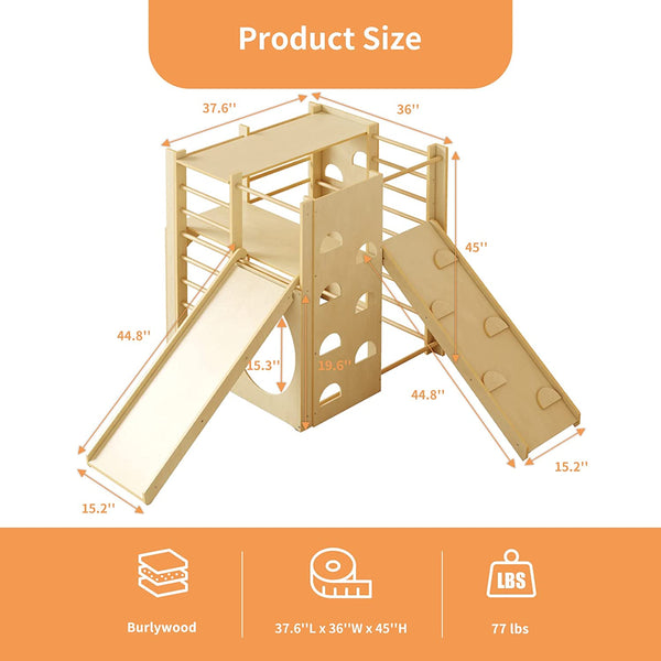 Linor Indoor Playground,Children Kids 2-8yrs (Wood)