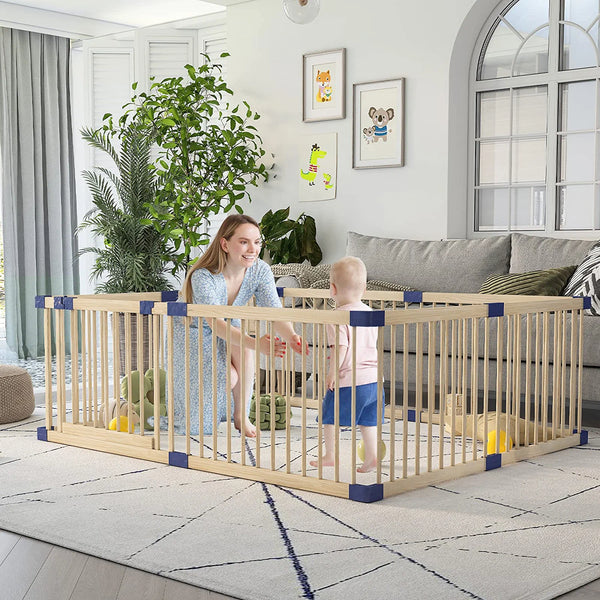 Baby Playpen Kids Fence with Safety gate
